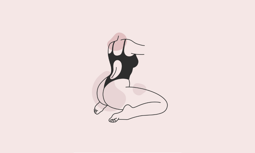 Illustration sensuelle d’une femme en lingerie explorant le humping, la masturbation avec un coussin.