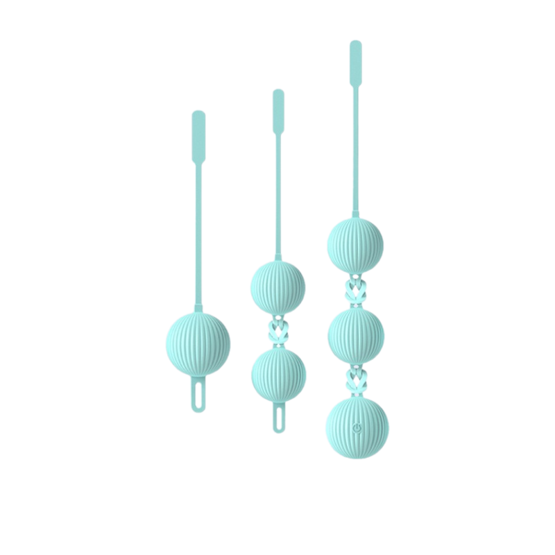 Kit 3 Boules de Kegel Delta en silicone médical, simple, double et triple, pour muscler le périnée et intensifier le plaisir.