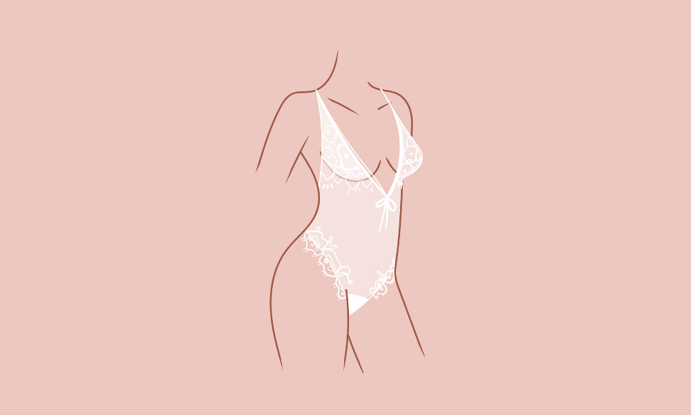 Illustration élégante d’une femme en lingerie sensuelle, idéale comme image de couverture pour un article sur le plaisir anal