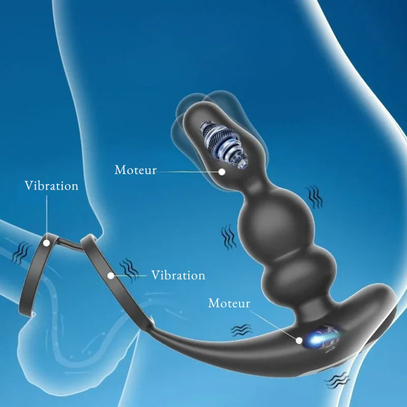 Stimulateur prostatique vibrant connecté Hugo