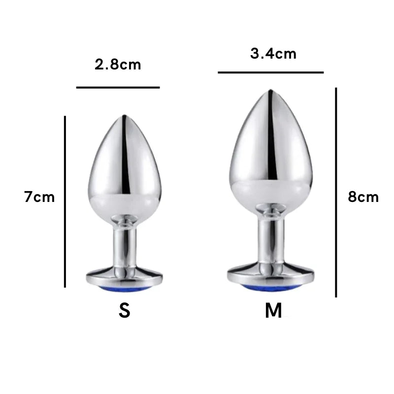 Plug métal avec strass Diamond Butt