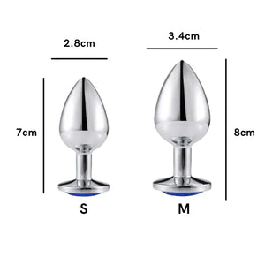 Plug métal avec strass Diamond Butt