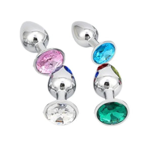 Plug métal avec strass Diamond Butt