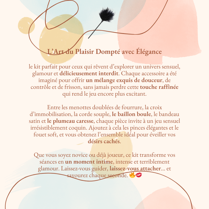 Bondage soft kinky 10 pièces