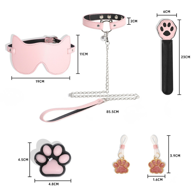 Coffret BDSM bondage débutant·es 6 accessoires cat