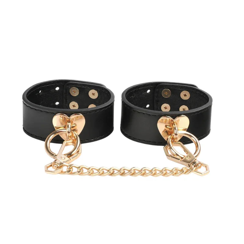 Coffret de bondage en cuir vegan 9 pièces