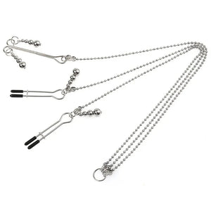 Collier Pinces à seins & clitoris