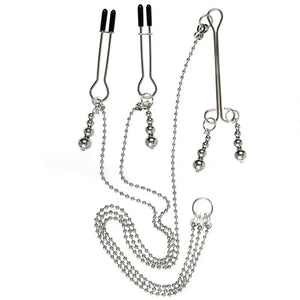 Collier Pinces à seins & clitoris