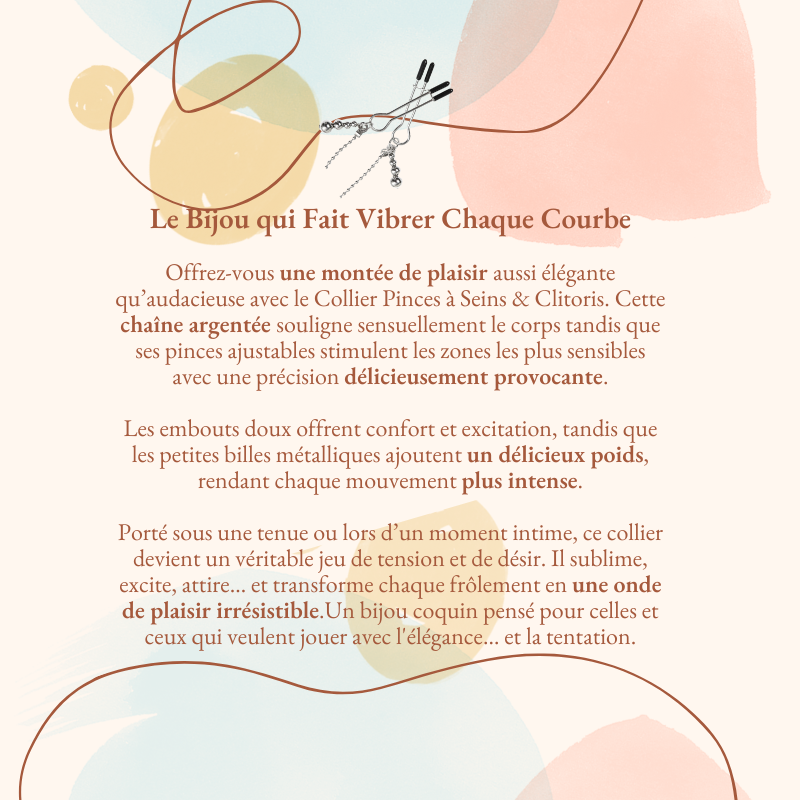 Collier Pinces à seins & clitoris