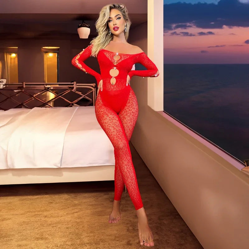 Combinaison sexy résille Poff