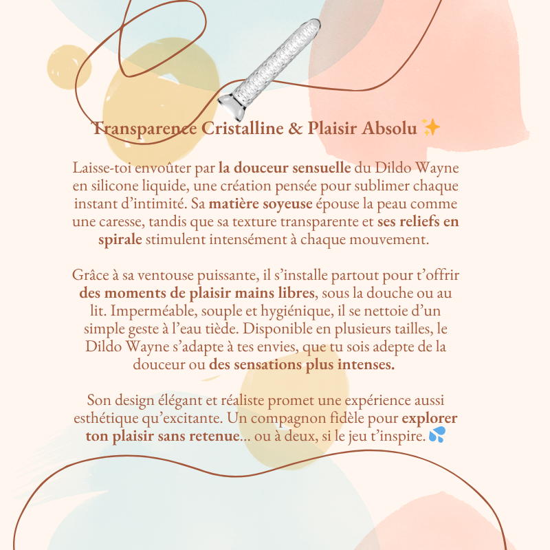 Dildo wayne silicone liquide description
