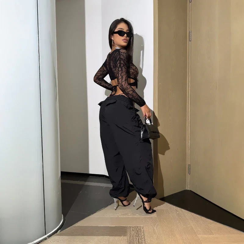 Ensemble lingerie sexy femme top dentelle et string assorti Louli