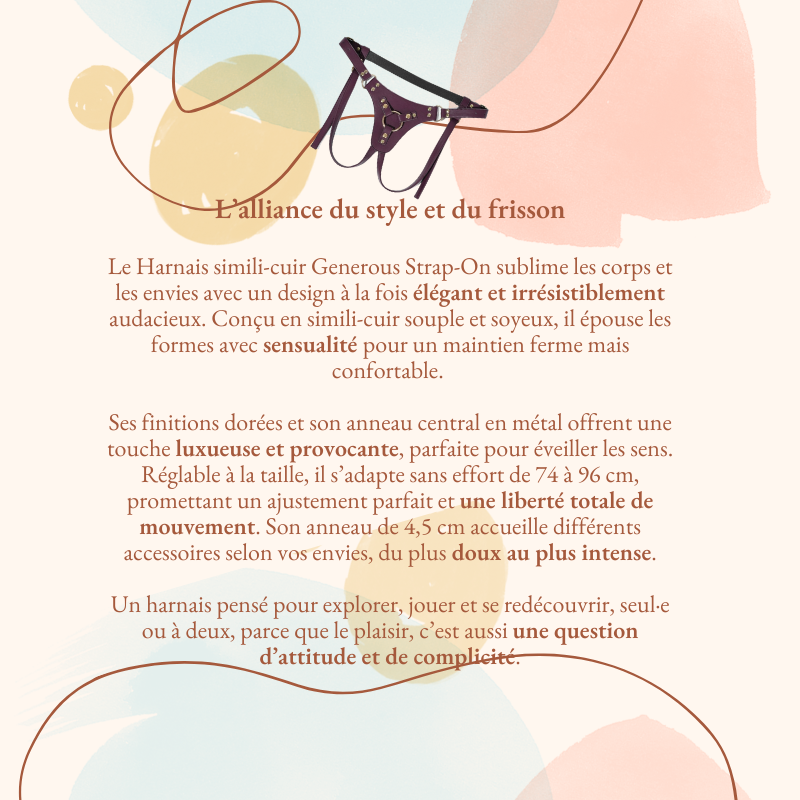 Harnais similicuir Generous Strap On