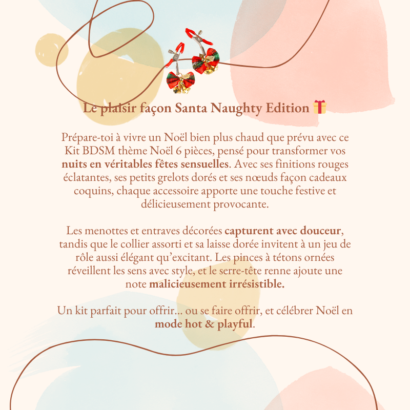 Kit BDSM theme Noël 6 pieces