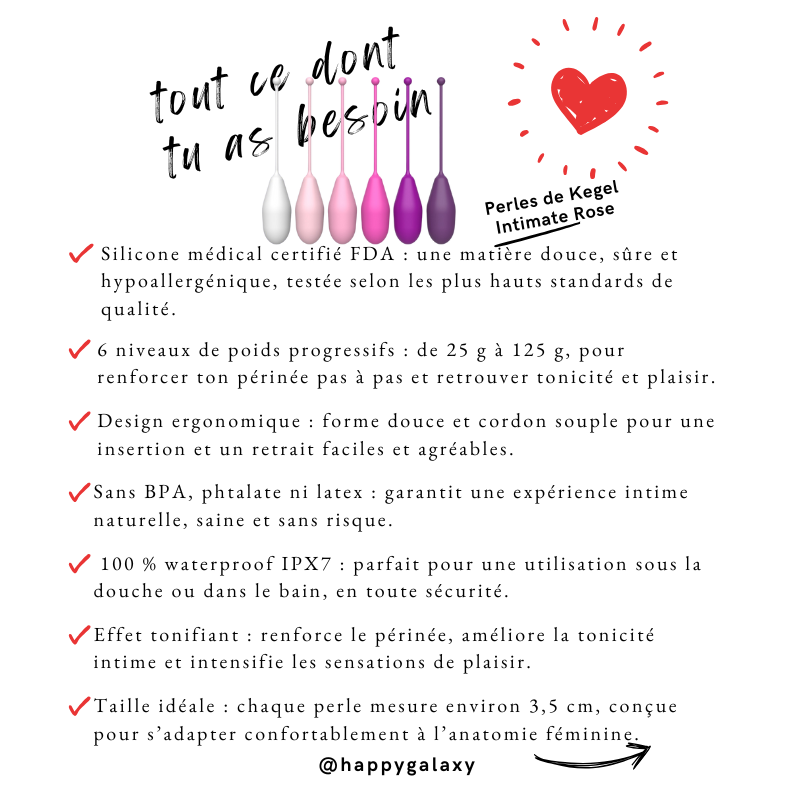 Perles de Kegel Intimate Rose