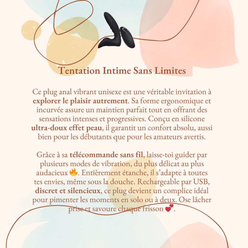 Plug anal vibrant télécommandé unisex Jamba