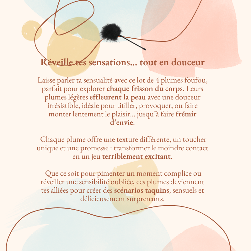 Plume foufou lot de 4