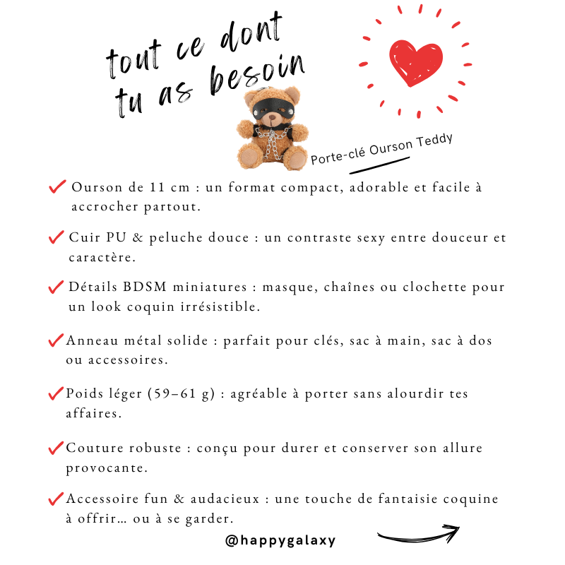 Porte-clé Ourson Teddy