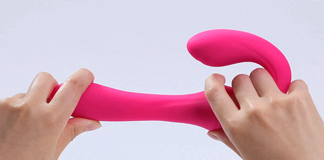 Strap-on Vibrant Télécommandé 3 Moteurs