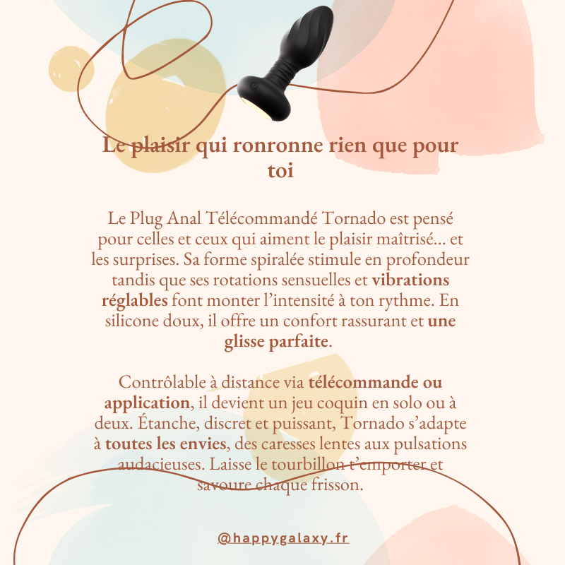 Plug Anal Télécommandé Tornado