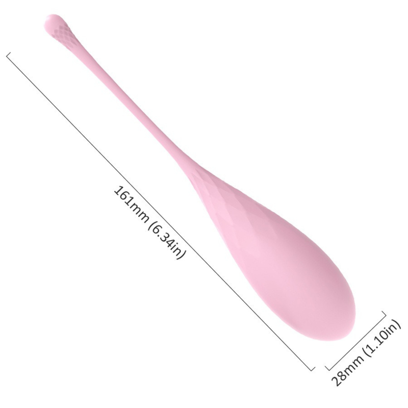 Dimensions de la boule de Kegel Alpha : 16,1 cm de long et 2,8 cm de diamètre, taille idéale pour débutantes.