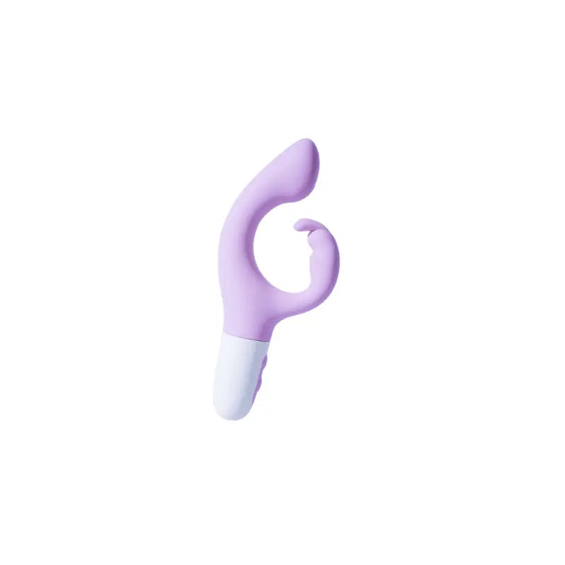 Stimulateur violet seul sur fond blanc, vue centrée sur la boucle ergonomique