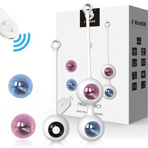 Kit complet de boules de geisha connectées avec télécommande sans fil, recharge USB et différentes intensités.