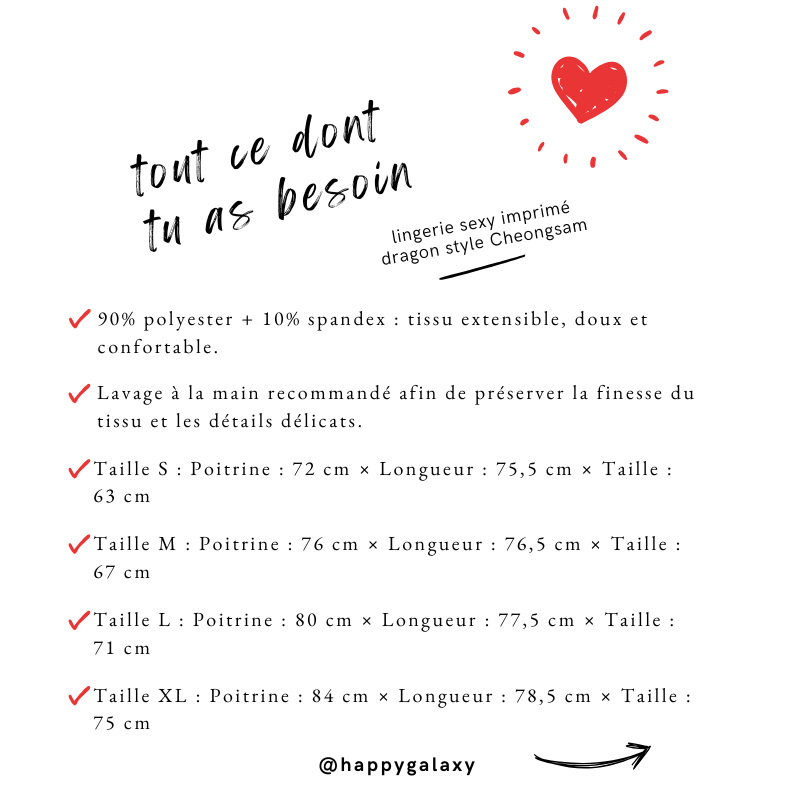 lingerie sexy imprimé dragon style Cheongsam
