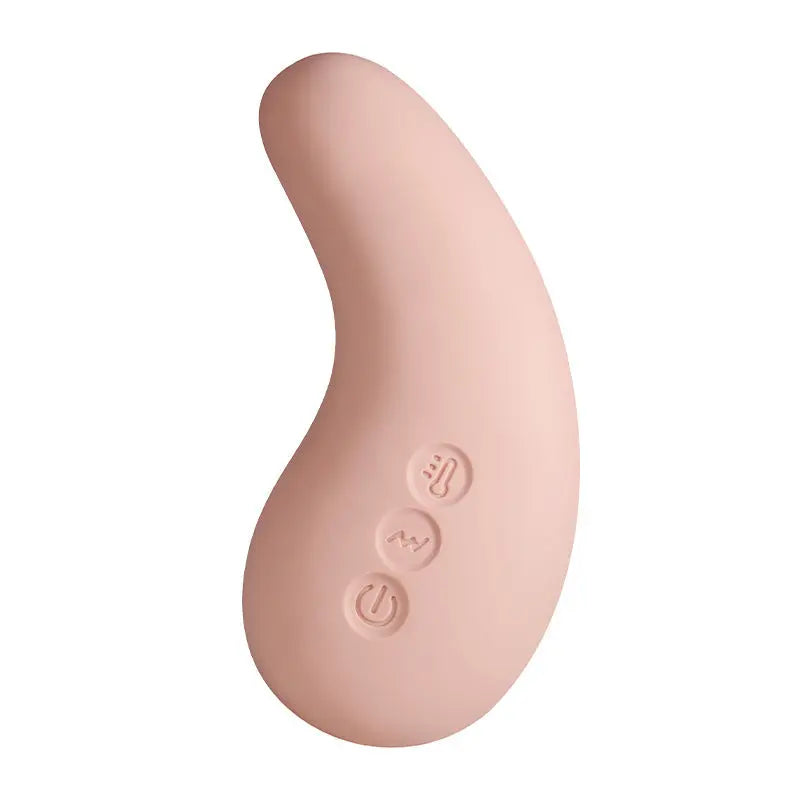 Vue rapprochée du masseur poitrine Lacta en silicone doux, ergonomique et facile à utiliser.