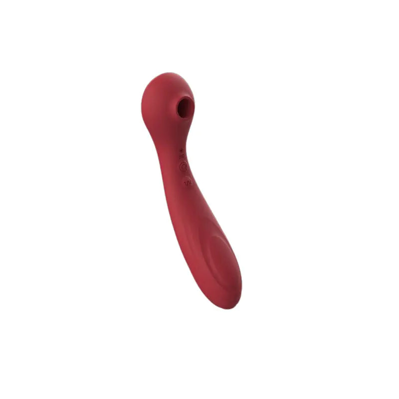 Stimulateur Besh rouge vu de profil, design ergonomique et élégant