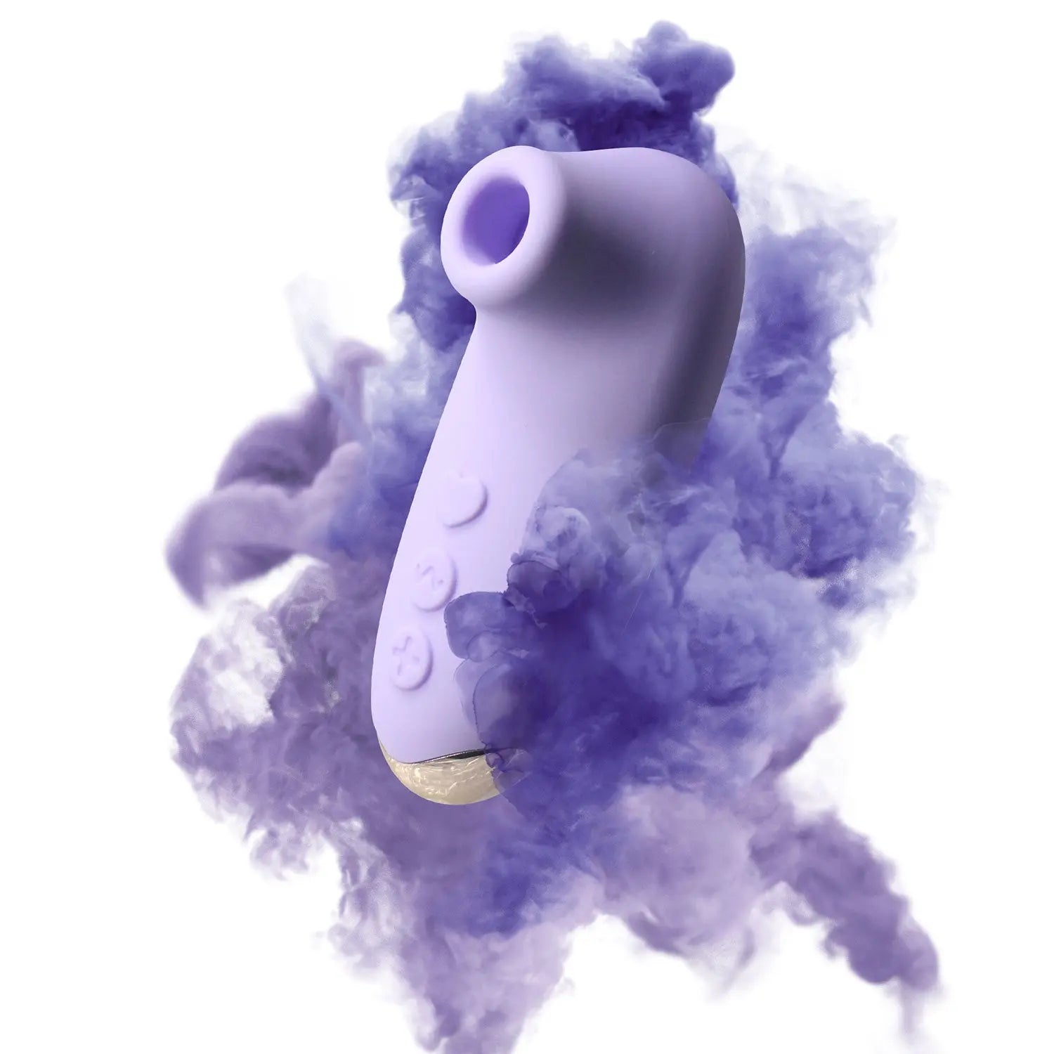 Stimulateur Endo violet dans un nuage de fumée, look mystérieux et sensuel