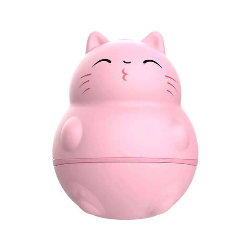 Vue avant du Stimulateur Doudou egg en forme de chat tout rose