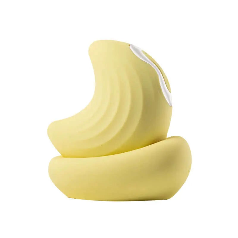Stimulateur Luna jaune au style doux et design ergonomique happygalaxy