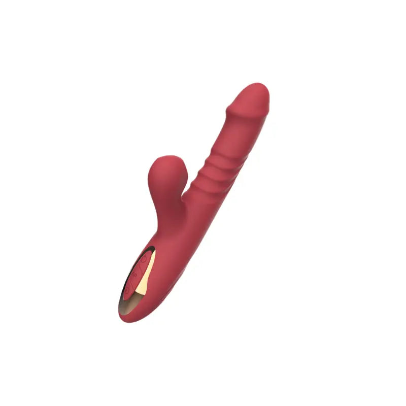 Vue du Triple Stimulateur Ibeyy rouge - sextoy chic et puissant