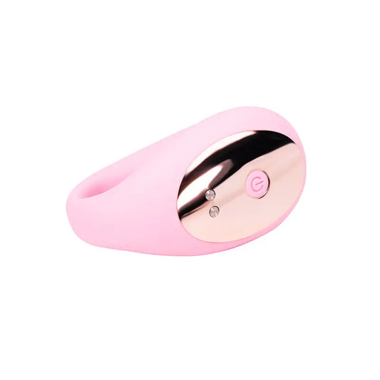 Vibromasseur rose pour couple avec télécommande sans fil, design élégant et ergonomique.