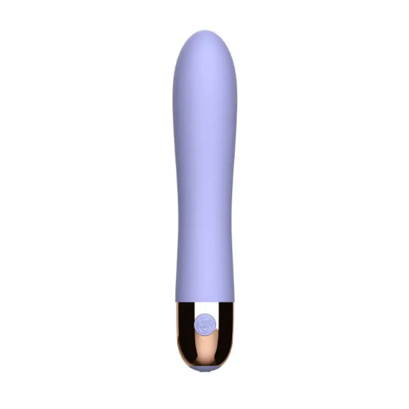 Vibromasseur violet double moteur en silicone doux, idéal pour une stimulation féminine en douceur.