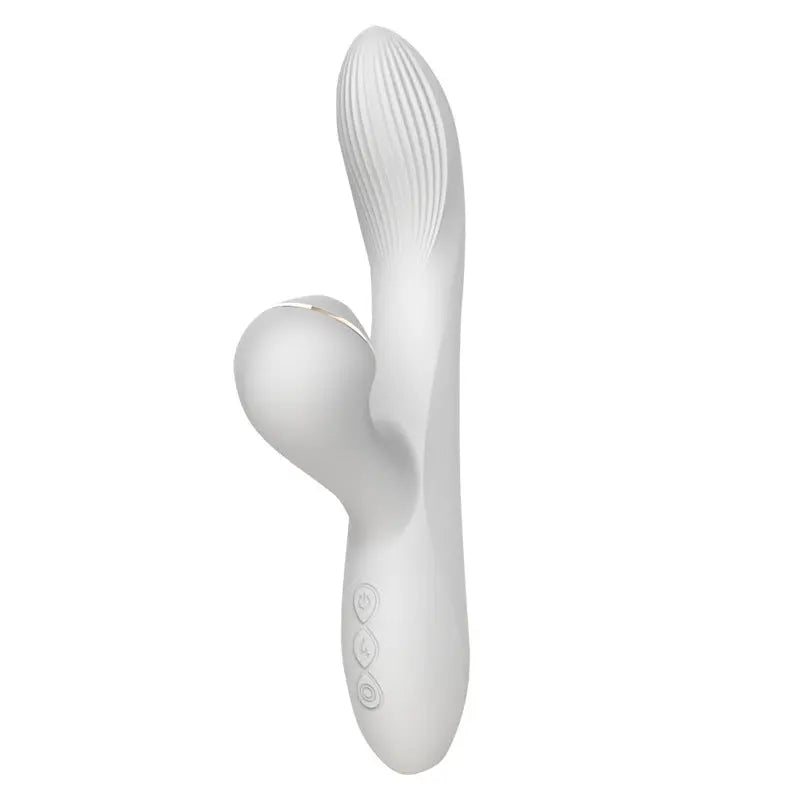 Vue de profil du stimulateur blanc avec ses trois boutons de contrôle visibles
