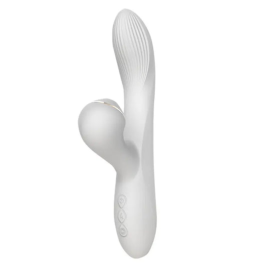 Vue de profil du stimulateur blanc avec ses trois boutons de contrôle visibles