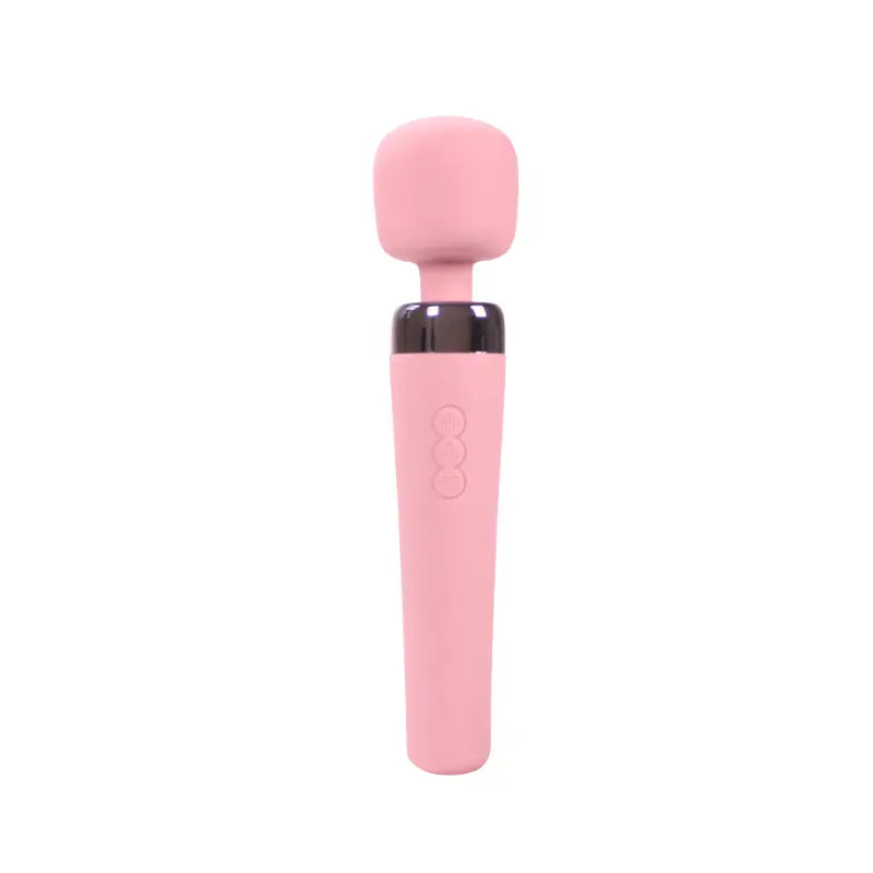 Vibromasseur wand Sakura rose vu de face, design élégant et en silicone doux