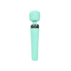 Wand vibromasseur Sakura en vert pistache, texture douce et finition brillante