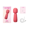 Contenu complet de la boîte du vibromasseur Wand Mini Ivy : coffret, sextoy, câble USB et notice