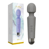 Vibromasseur wand Marcy gris avec son emballage, idéal pour le bien-être intime.
