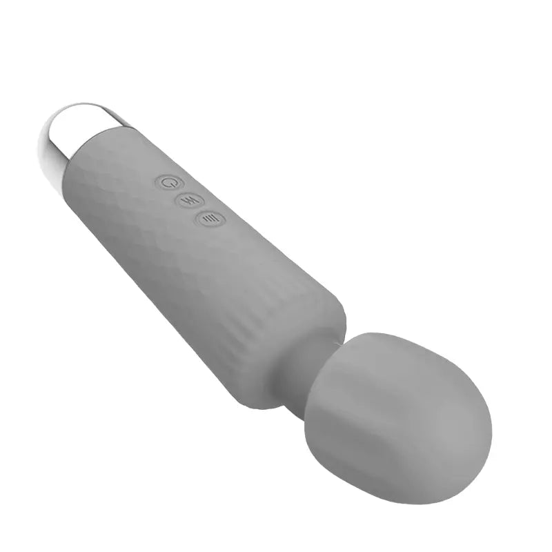 Vue latérale du wand Marcy gris mettant en valeur son design texturé.